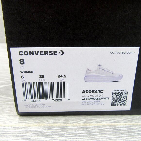 Converse Chuck Taylor All Star Move OX Floral Shoes Women's Size 8 NEW - Picture 15 of 15